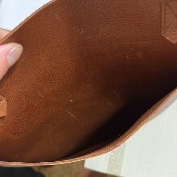 Madewell Tan Leather Tote Bag - Picture 6 of 9